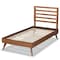 Baxton Studio Shiro Mid-Century Modern Ash Walnut Finished Wood Twin Size Platform Bed 182-11104-11159-Zoro - alternate 3